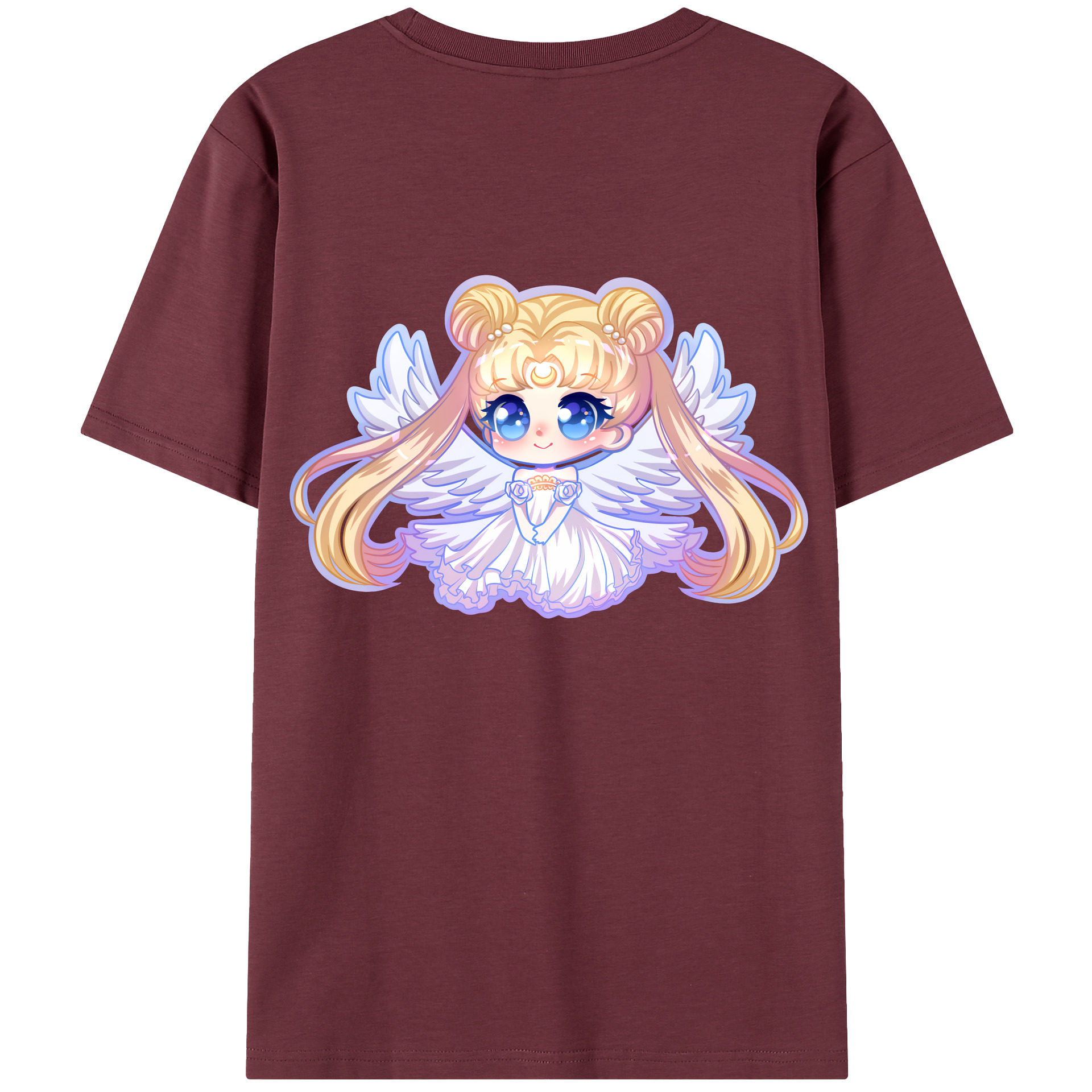 （画像用） 美少女戦士セーラームーン 愛野 美奈子 あいの みなこ Sailor Moon Aino Minako 綿100％半袖Tシャツ（背面プリント）